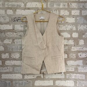 ASOS lined Beige Sleeveless Vest
